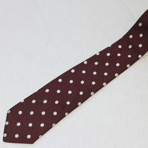 Turnbull & Asser SOPHISTICATED Polka Dot Burgundy
